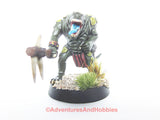 Classic Warhammer Fantasy Battles Lizardman Saurus 411 Warrior Plastic Painted