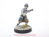 Miniature Trench Revenant Zombie 424 Trench Crusade Call of Cthulhu Painted Kitbash 28mm