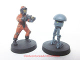 Science Fiction Miniature Robot Droid 457 Stargrave Five Parsecs Plastic Kitbash Painted 28mm