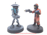 Science Fiction Miniature Robot Droid 459 Stargrave Five Parsecs Plastic Kitbash Painted 28mm
