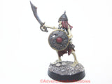 Fantasy Miniature Undead Skeleton Warrior 28mm 488 D&D Painted Plastic