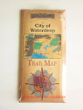 AD&D Forgotten Realms City of Waterdeep Trail Map TSR 9401 TM4 1989 Sealed GVf-S
