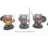 Fantasy Miniature Bear Adventurers Band B1 D&D Painted Conversion Set of 5