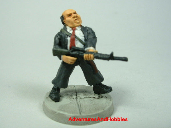 Miniature Zombie Hunter Office Worker 410 Post Apocalypse Painted