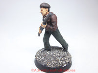 Miniature Pulp Henchman German Agent With Rifle 440 Plastic Painted 28mm