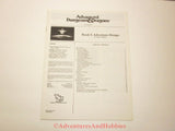 AD&D Dungeon Master's Design Kit TSR 9234 1988 AT-S