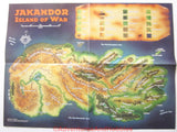 AD&D Jakandor Island of War with Map TSR 9511 1997 DTv-U