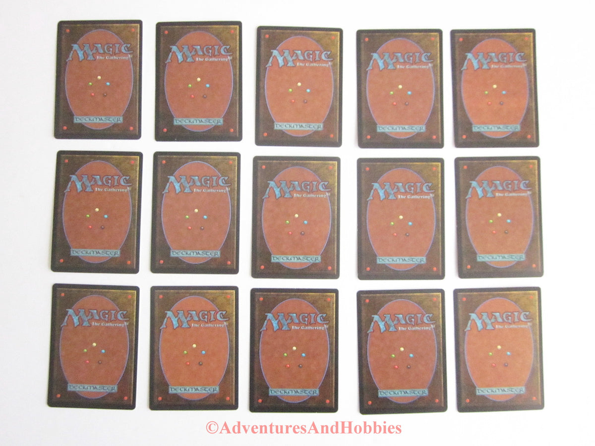 Magic the Gathering MTG Unlimited Land Set of 15 x1 of Each Version Li –  Adventures And Hobbies
