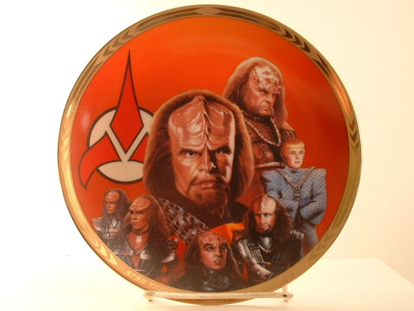 Star Trek:TNG 8" Plate Redemption Episode Klingons Hamilton Limited Edition IA