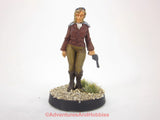Call of Cthulhu Female Pilot Investigator With Revolver 410 Pulp Painted 28mm