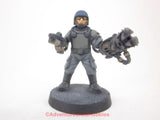 Science Fiction Miniature Stargrave Starship Security 422 Five Parsecs Kitbash Painted 28mm