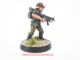 Post Apocalypse Miniature Zona Alfa Female Scavenger 439 Stargrave Five Parsecs Painted 28mm Kitbash