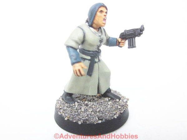 Science Fiction Miniature Armed Frontier Colonist 444 Stargrave Five Parsec 28mm Kitbash