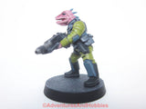 Science Fiction Miniature Stargrave Starship Security 453 Five Parsecs Kitbash Painted 28mm