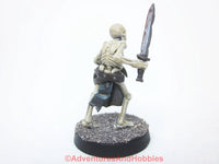 Fantasy Miniature Undead Skeleton Warrior 28mm 484 D&D Painted Plastic