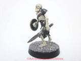Fantasy Miniature Undead Skeleton Warrior 28mm 485 D&D Painted Plastic