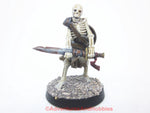 Fantasy Miniature Undead Skeleton Warrior 28mm 487 D&D Painted Plastic