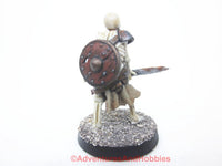 Fantasy Miniature Undead Skeleton Warrior 28mm 487 D&D Painted Plastic