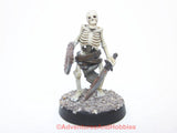 Fantasy Miniature Undead Skeleton Warrior 28mm 489 D&D Painted Plastic