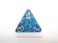 Chessex Speckled Barracuda Dice D4 OOP 2009 D&D RPG