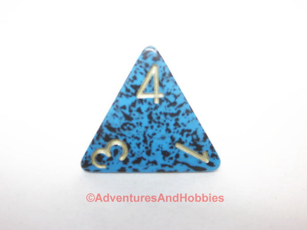 Chessex Speckled Barracuda Dice D4 OOP 2009 D&D RPG