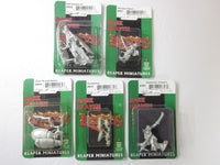 Reaper Fantasy Miniatures Enemies and Monsters Lot of 5 On Card Metal 25mm EV3
