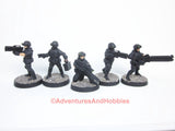 Call of Cthulhu Delta Green Cleaners Team of 5 Minis G102 Stargrave Five Parsecs 28mm Kitbash