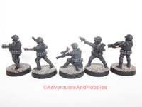 Call of Cthulhu Delta Green Cleaners Team of 5 Minis G303 Stargrave Five Parsecs 28mm Kitbash