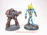 Science Fiction Miniature Robot Droid R140 Stargrave Five Parsecs Plastic Conversion Painted 28mm ©Adventures And Hobbies