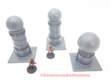 War Game Scenery Set of 3 Pcs Industrial Equipment ST01 25-28mm Painted Terrain