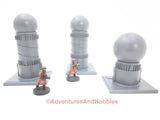 War Game Scenery Set of 3 Pcs Industrial Equipment ST01 25-28mm Painted Terrain