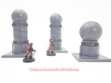 War Game Scenery Set of 3 Pcs Industrial Equipment ST01 25-28mm Painted Terrain