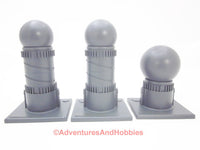 War Game Scenery Set of 3 Pcs Industrial Equipment ST01 25-28mm Painted Terrain