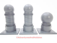 War Game Scenery Set of 3 Pcs Industrial Equipment ST01 25-28mm Painted Terrain