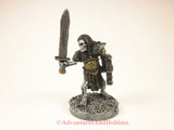 Miniature fantasy evil undead skeleton warrior 106 for role-playing games and wargames.
