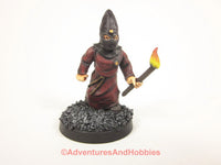 Miniature Evil Cultist With Torch 108 Pulp Call of Cthulhu Painted 25mm
