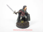 Fantasy Miniature Adventurer Warrior With Longsword 110 Painted D&D 28mm Metal