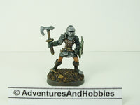 Fantasy Miniature D&D Knight Warrior Battleaxe 116 Painted