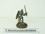 Fantasy Miniature D&D Knight Warrior Longsword 120 Painted