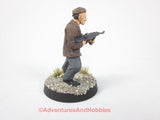 Miniature  Pulp Henchman German Agent With SMG 122 Plastic Painted 28mm