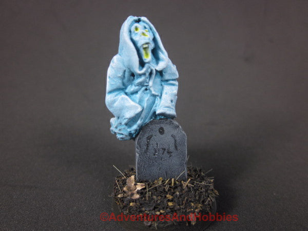 Halloween Horror Miniature Ghost Spirit Gravestone 212 D&D 25-28mm Painted