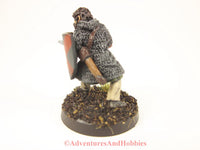 Fantasy Miniature Warrior With Sword Shield 222 Painted D&D 25mm