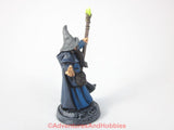 Fantasy Miniature Wizard with Staff 226 Casting Spell Painted Bones D&D 25-28mm