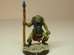 Fantasy Miniature D&D Orc Warrior Guard Spear 229 Painted