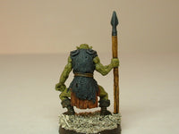 Fantasy Miniature D&D Orc Warrior Guard Spear 229 Painted