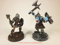 Fantasy Miniature Ice Orc Warrior D&D Frostgrave 235 25-28mm Metal Painted HR