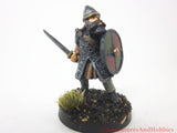 Miniature Warrior with Sword 328 Painted Fantasy Figure 28mm D&D