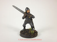 Fantasy Miniature Knight Two-Handed Sword 332 Painted Figure 28mm D&D