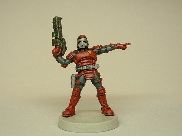 Miniature Science Fiction Trooper Painted Figure Warhammer 40k 334