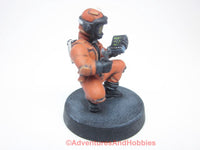 Science Fiction Miniature Starship Technician 408 Vac Suit Stargrave Five Parsec 28mm